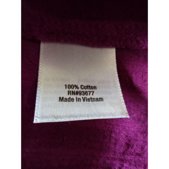 NWT a.n.a. Purple V-Neck Sleeveless Flowy Blouse Sz Large - Picture 3 of 5